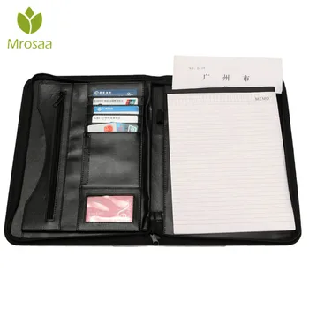 

A4 Clipboard Folder Portfolio Multi-function PU Leather Organizer Sturdy Office Manager Clip Writing Pads Legal Paper Contract