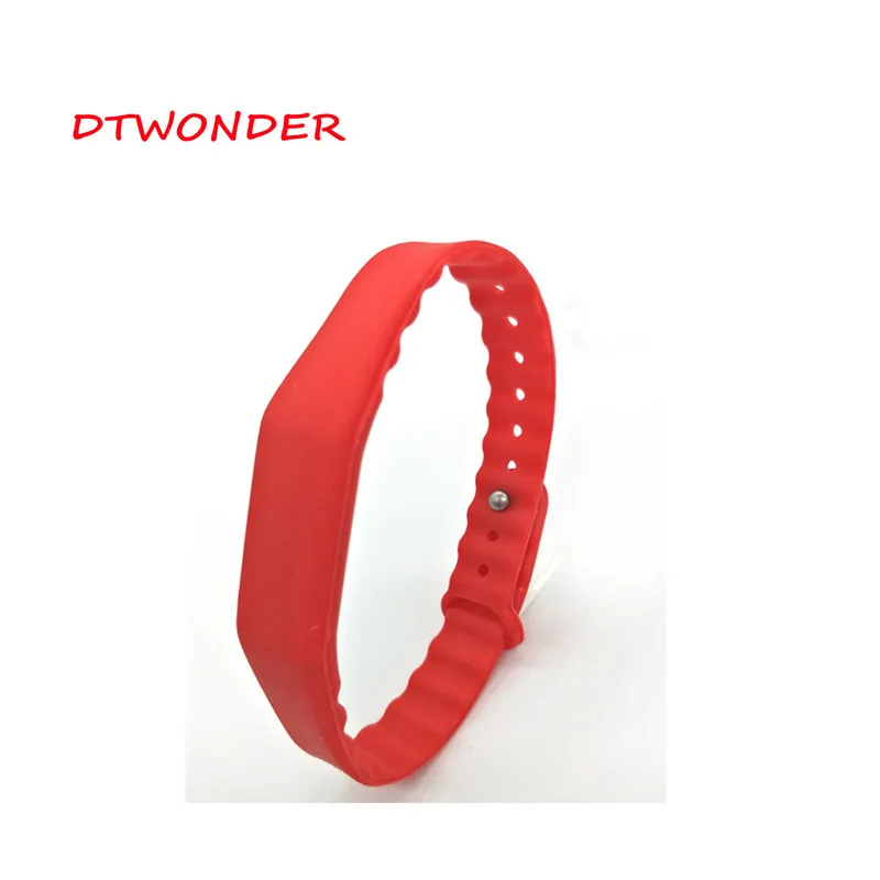 DTWONDER RFID браслет карты ID IC NFC Браслет TK4100 Водонепроницаемый Регулируемый смарт-DT-WB001 - Цвет: 13.56mhz