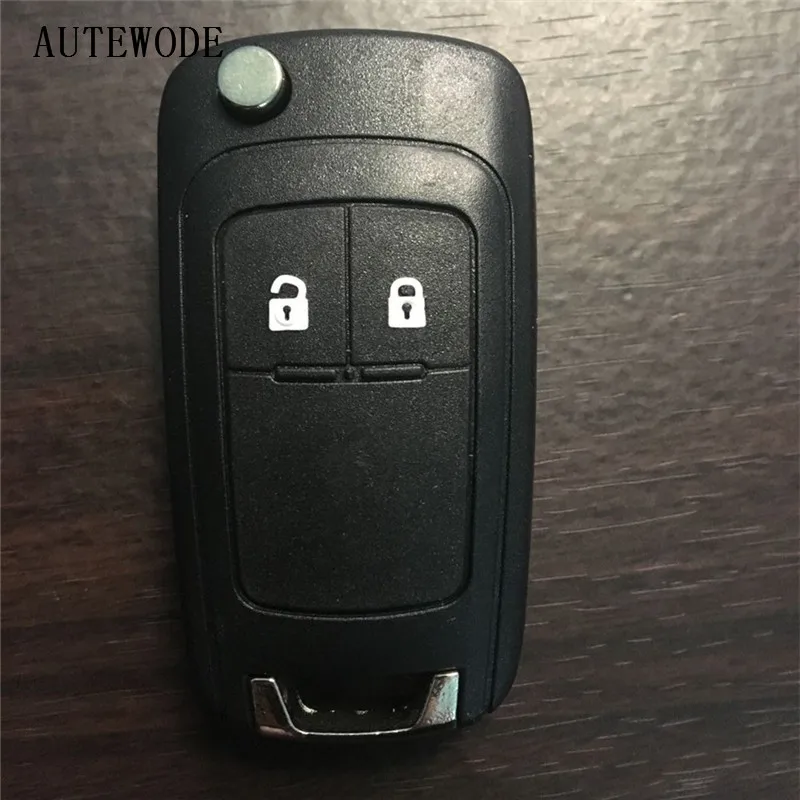 

AUTEWODE Replacement 2 Button remote Flip key shell case For Vauxhall Opel Astra Insignia key Cover fob Blank 1pc