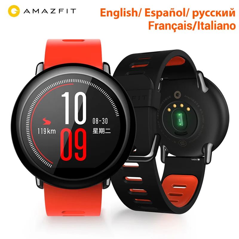 amazfit pace hebrew