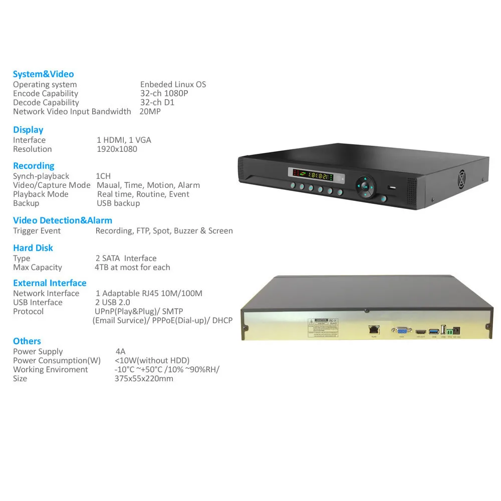 32 шт. камера 960P наружняя Камера Видеонаблюдения PoE Система 32ch NVR + POE коммутатор 1.3MP