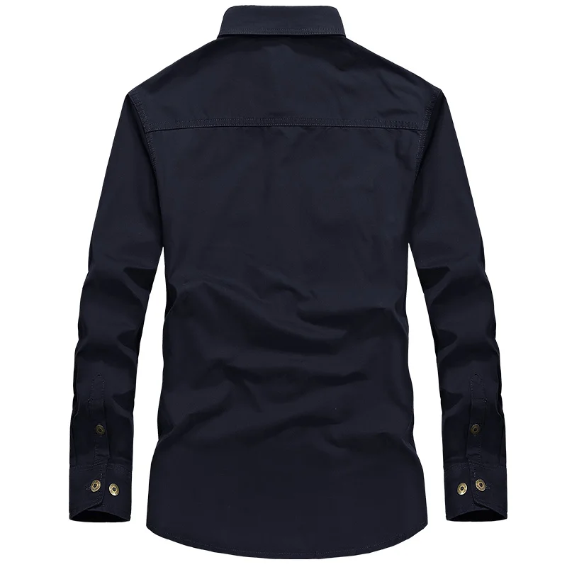 Мужская Боевая рубашка США Военная Рубашка AFS JEEP дышащая брендовая рубашка с длинным рукавом Осенняя Повседневная армейская рубашка Camisas M-6XL