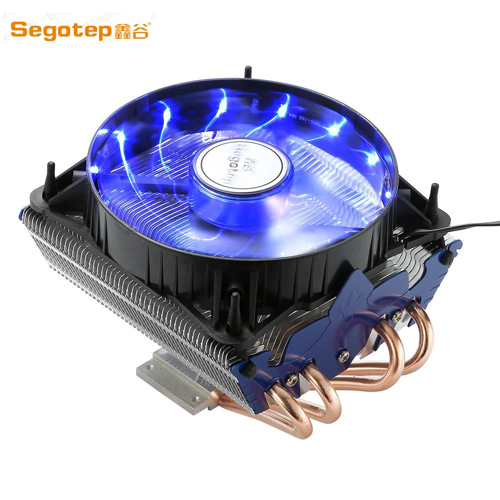 Segotep T4 CPU Cooler Fan Temperature Controller Colorful LED Version Durable Low Noise