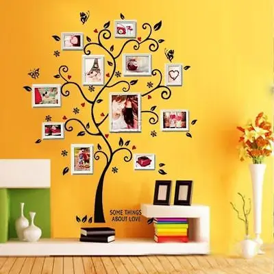 

Family Tree Frame Removable Wall Sticker something Love about Tree Bird Butterfly Decal