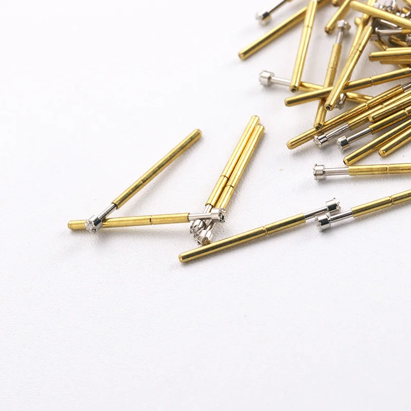 Test Probe Plum Head 100/Pack Spring Test Pin Accessories Spring Pin Top P75-H Outer Diameter 1.02mm Electronic Device Probe Pin