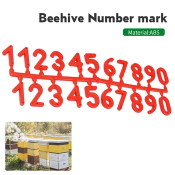 

2PCS/pack Beehive Plastic Digital Number Red Apiculture Box Sign Frame Beekeeping Equipment Identification Tool Marking Board