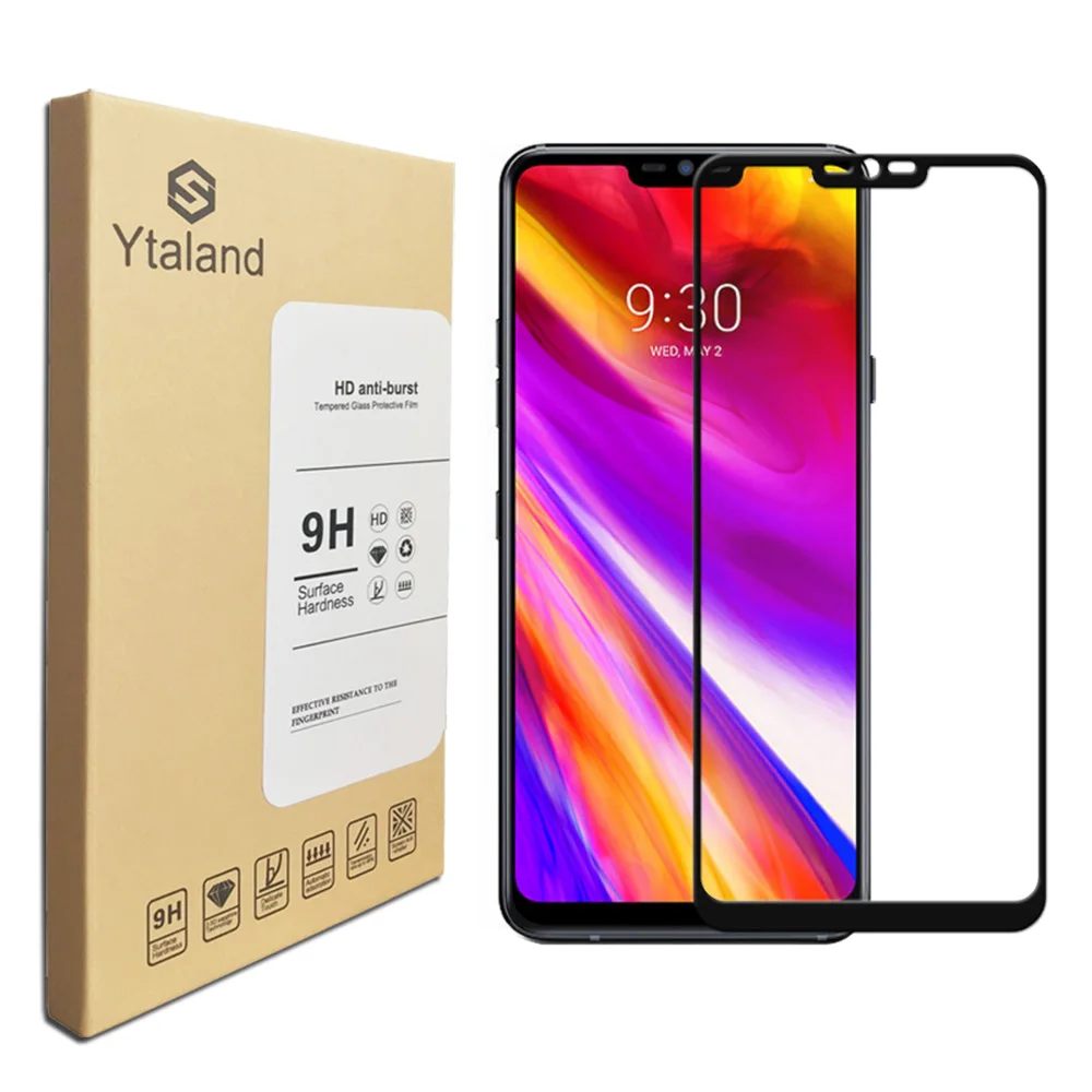 Ytaland For LG G7 ThinQ 2018 Full Covered Tempered Glass Premium Screen Protector Film 9H+ 0.3mm 2.5D | Мобильные телефоны и