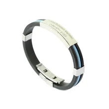 Новая мода, уличный баскетбольный спортивный силиконовый браслет, мужские Заказные Выгравированные Оптовые титановые стальные браслеты, персонализированные