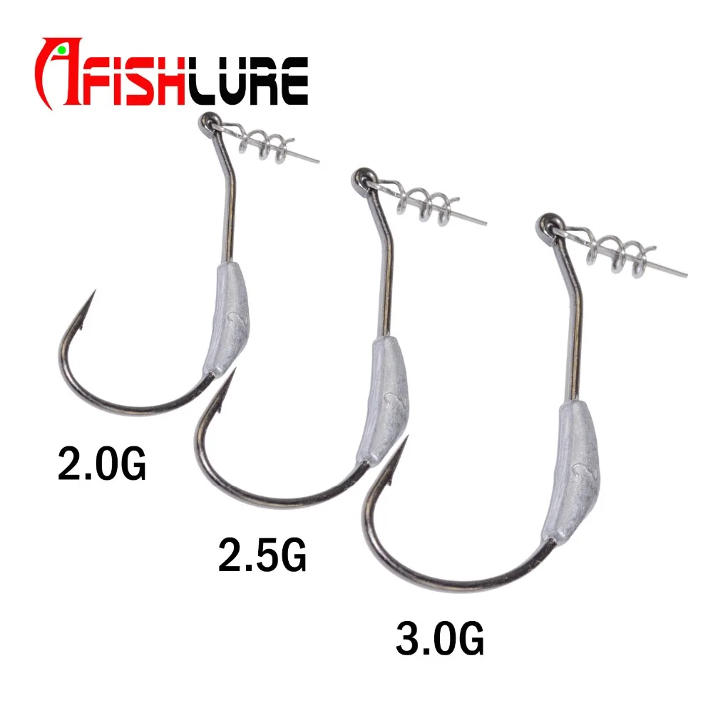 

2g/2.5g/3g Spinato Pesca Piombo Manovella Gancio Fit per Impianti di perforazione di Pesca Affrontare ganci Rigs 5 pz/lotto