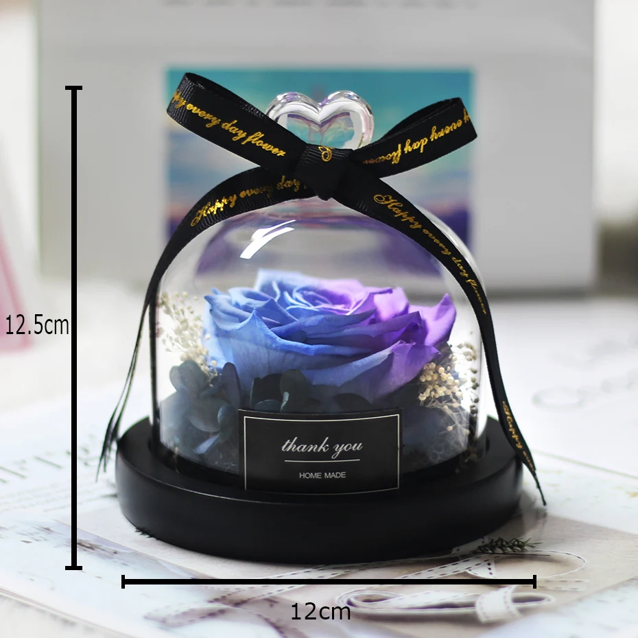 Креативные подарки вечная эксклюзивная Роза в стеклянном куполе Красавица и Чудовище Роза романтические подарки на день Святого Валентина подарок на день рождения