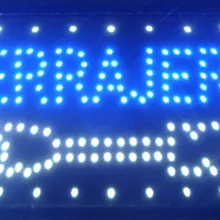 CHENXI Горячая специально низкая мощность 10X19 дюймов полу-открытый ультра яркий бег cerrajeria магазин светодиодный знак