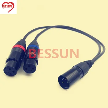 

Cable length 0.5 m,Eonvic Cable-XLR 5-pin to 3-pin XLR Arri Camera Dual Channel Audio Signal Cable