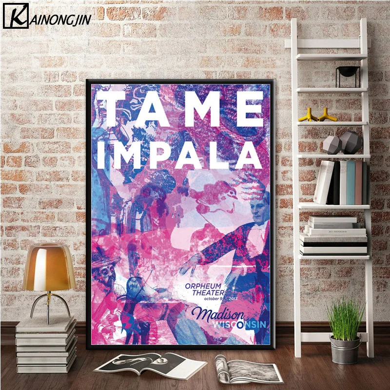 Art Poster Tame Impala Psychedelic Rock Band Posters and Prints Wall Picture Canvas Painting Room Home Decoration - Цвет: 011