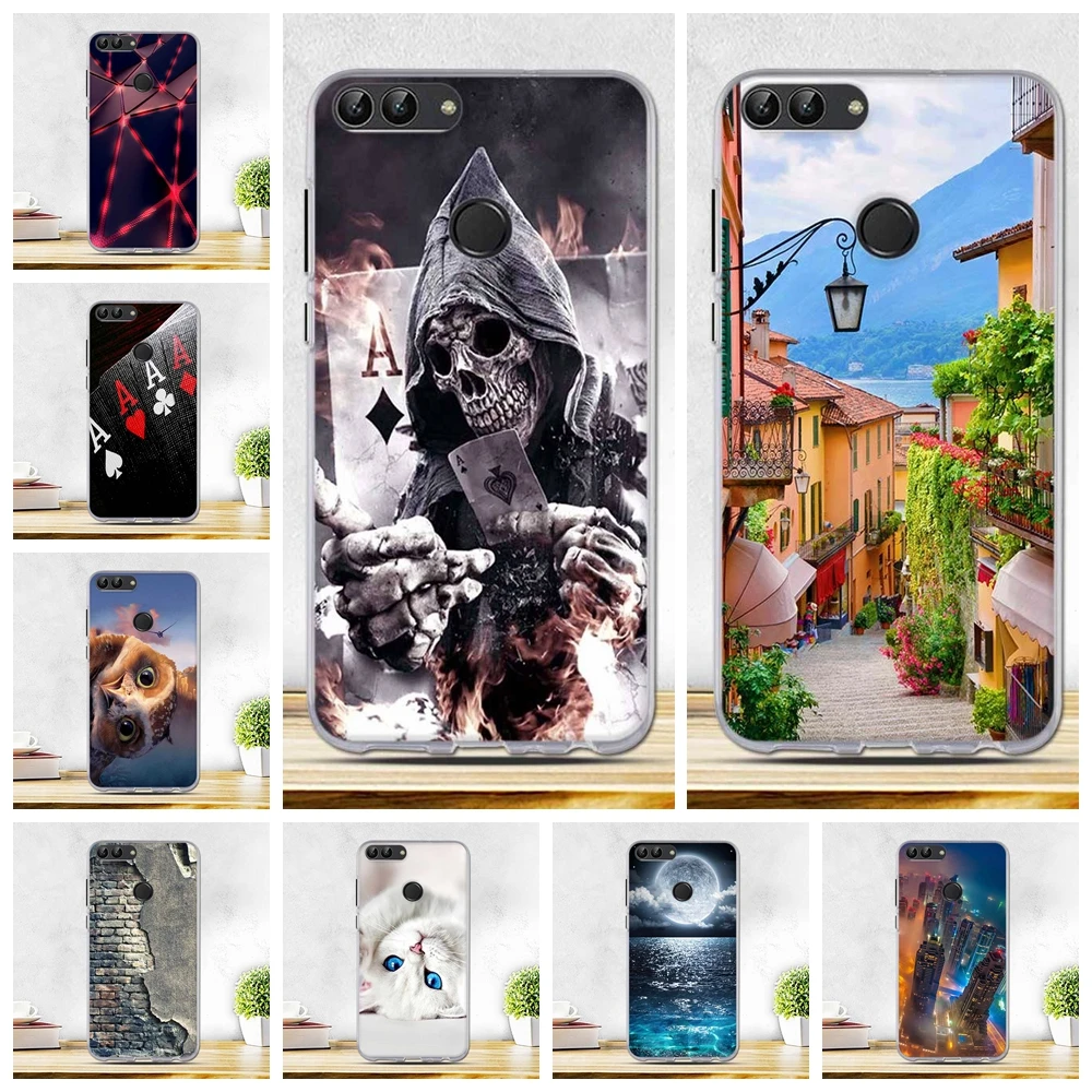 Чехол с рисунком для Huawei Enjoy 7S 5 65 &quotидеальный окрашенные мягкие ТПУ P умные чехлы