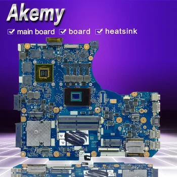 

AKemy N551VW For Asus N551V G551V FX551V G551VW FX51VW N551VW Laptop Motherboard I7-6700HQ CPU motherboard Test work 100%