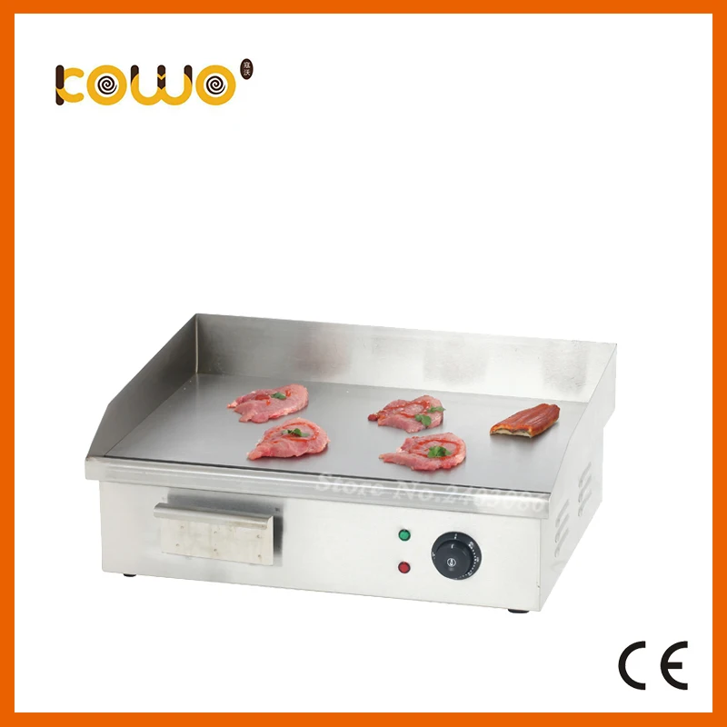 ce stainless steel 3kw electric teppanyaki griddle oven kitchen hot plate pancake grill flat plate food