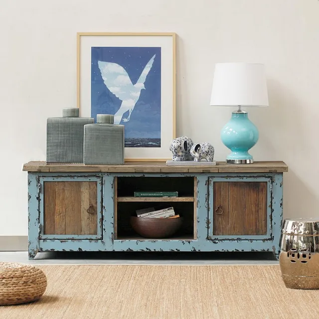 Nordic American Antique French Country Loft TV Cabinet To Do The Old Nordic American antique French country loft TV cabinet to do the old wood vintage lockers TV - Nordic American Antique French Country Loft TV Cabinet To Do The Old