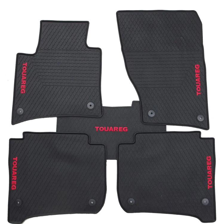 

high quality waterproof anti skip tasteless green latex durable carpets special rubber car floor mat for imported Touareg Tiguan
