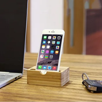 

wood mobile phone stand Office desk universal mobile phone holder
