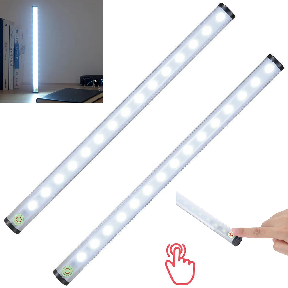 1 шт. USB Перезаряжаемый 15LED сенсорный датчик Ночной светильник барный шкаф