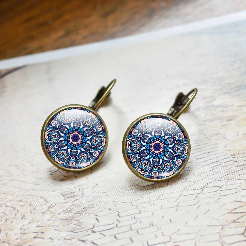 Fashion Women Jewelry Mandala Earrings Om Symbol Buddhism Vintage Fashion Women Jewelry Mandala Earrings Om Symbol Buddhism Vintage Henna Stud Online Ping India 2017 In From