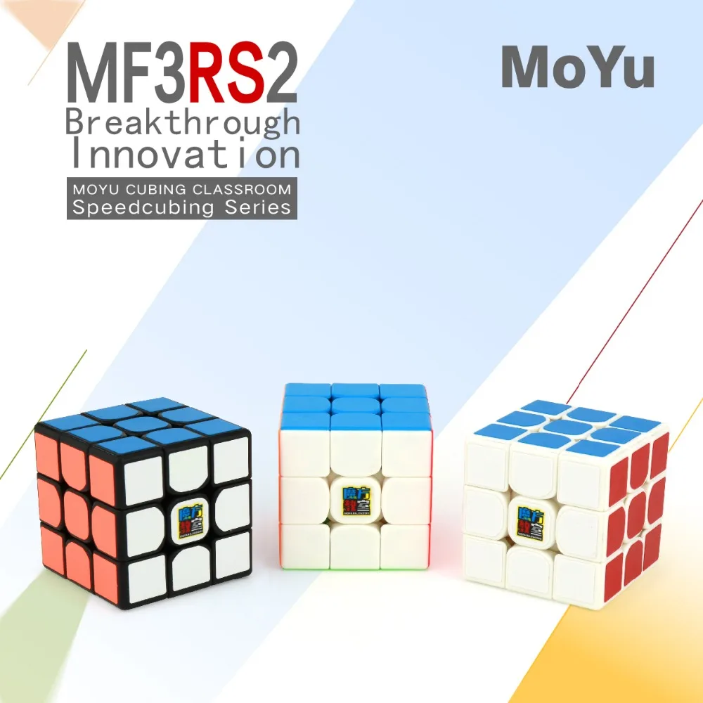 

New Arrival of MoYu Mofangjiaoshi 3Layer MF3RS2 3x3x3 Cube Professional Magic Cube V2 Black/Stickerless Puzzle Cube Toys