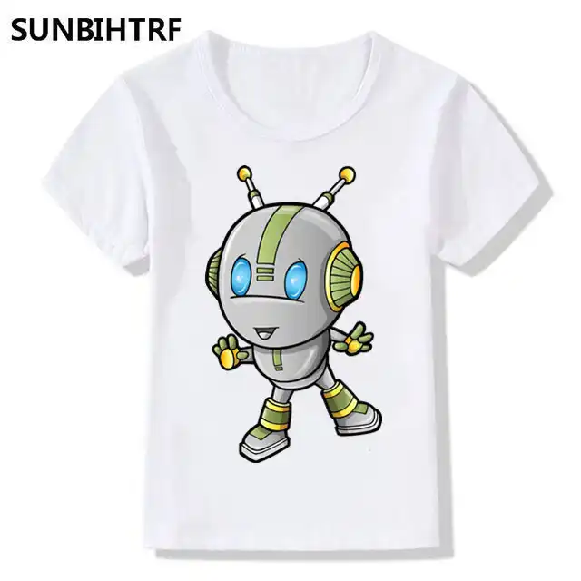 Little Boy/'s Tank Top and Tee Shirt Robots