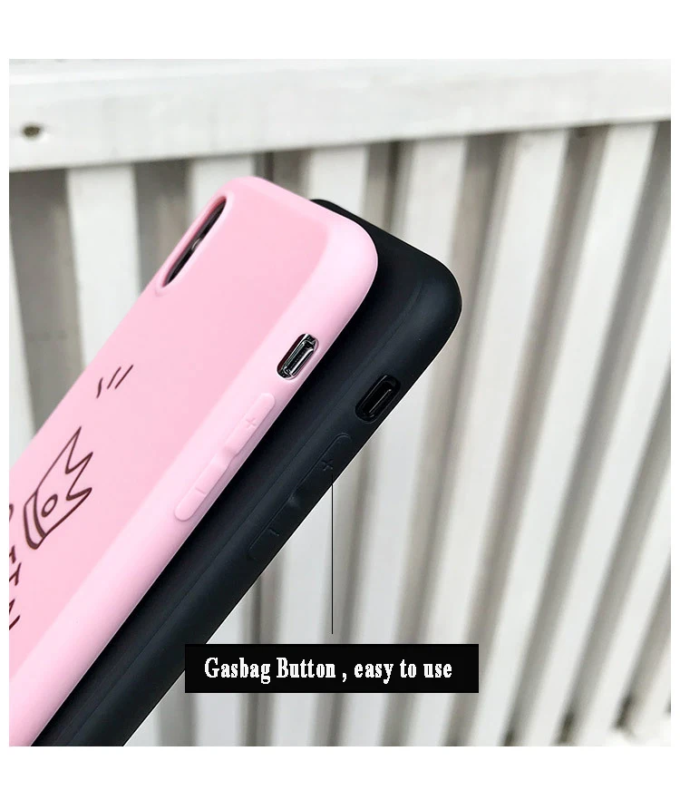Solid Silicone Case For iPhone X8765 5S TPU Cover Crown Phone Case For iPhone X 7Plus 8Plus 6Plus Pink Fundas Cute Capas  (8)
