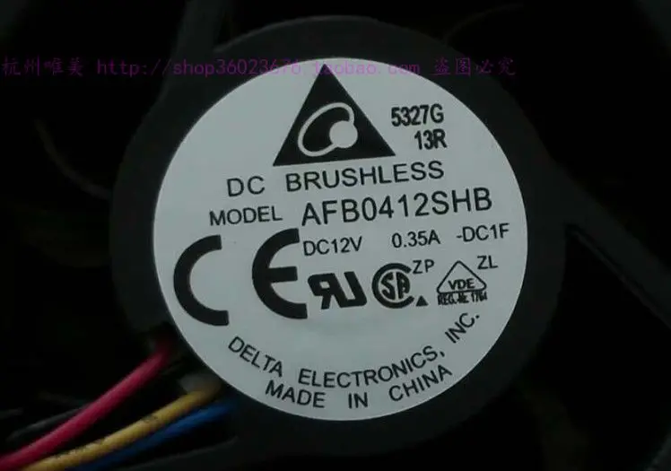 Бренд DELTA 4015 4 см 4 AFB0412SHB 12 V 0.35A Вентилятор охлаждения