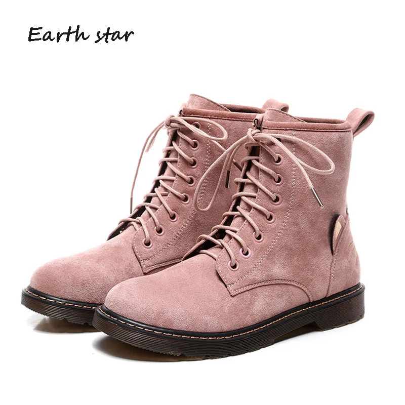 

Boots New Shoes Women Fashion Martin Boots Cross-tied Lady chaussure Autumn Female footware Ankle Boots Black zapatos de mujer