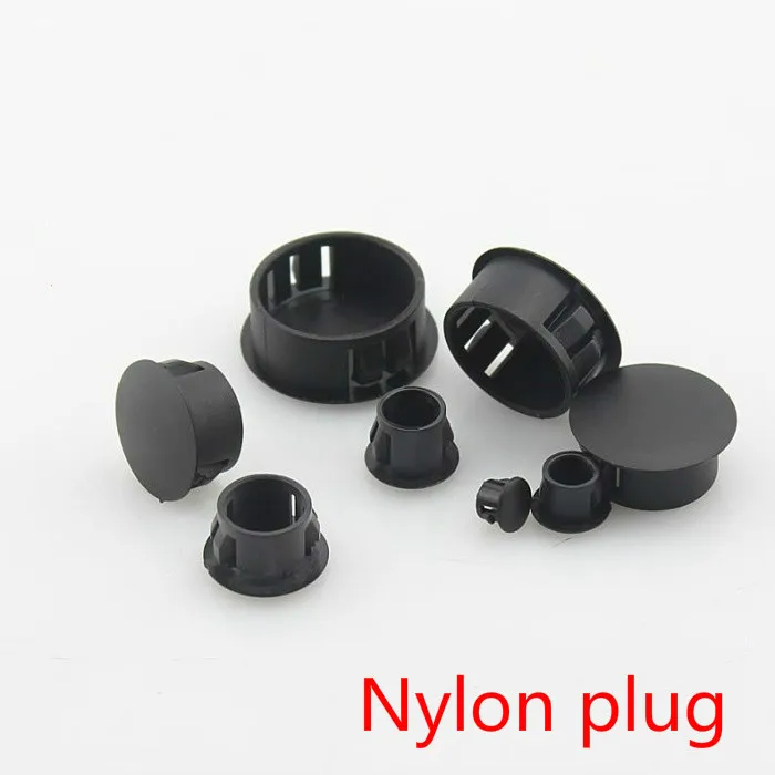 Black nylon plastic plug cover plastic cover tube plug cover hole plug