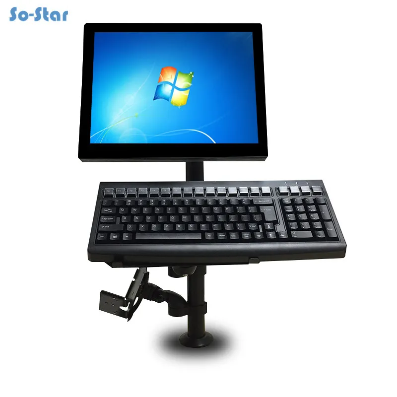

Omni-directional Cash Register Machine for Supermarkets POS Terminal Dual 12 inch Touch LCD Monitor Cash Register