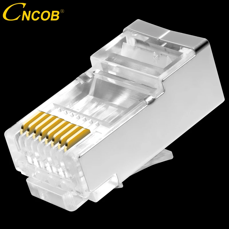 Сетевой соединитель cncob rj45 Cat6 8P8C FTP Gigabit Ethernet модульное подключение кристальная