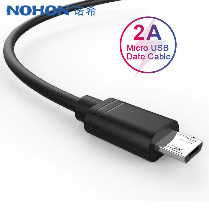 NOHON Micro USB кабель для передачи данных для samsung Galaxy S7 S6 короткий Android телефонный провод для быстрой зарядки 0,25 м длинная линия 2 м для huawei Xiaomi