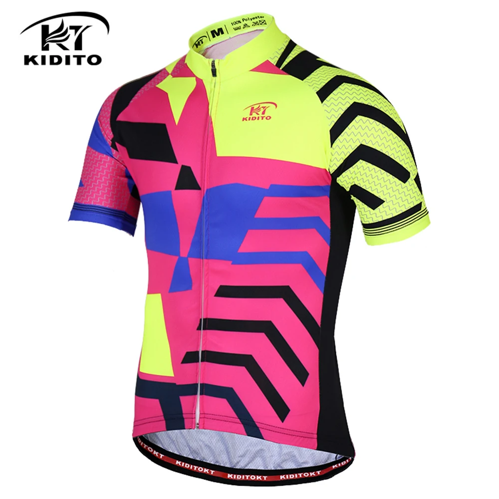 

KIDITOKT Men Bicycle Clothing Short Sleeve Shirts Cycling Jersey Quick Dry Breathable Racing Sportswear Bike Clothes Ciclsimo