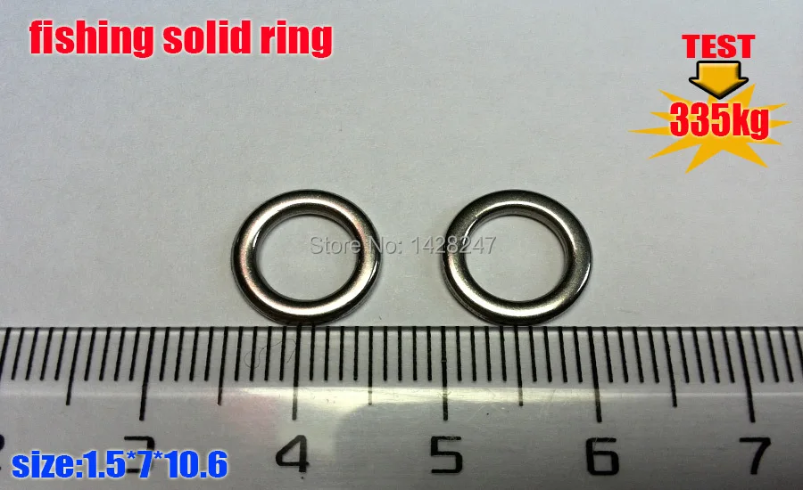 Nova Pesca Tamanho Anéis Sólidos Wire1.5 * 7mm 10.6mmquantily 500 Pçs - Lote Alta Qualidade Heavy Duty Anel Atração 2 High Quality Esporte e Lazer