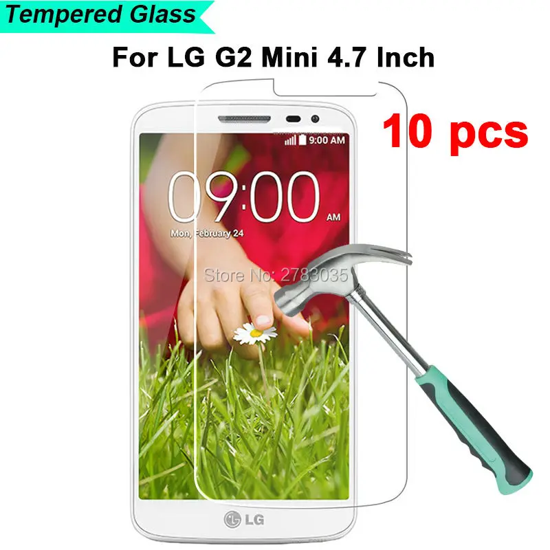 10 шт. для LG G2 Mini D610 D618 D620 D625 4 7 &quot9H твердость 2.5D ультратонкая закаленная Защитная