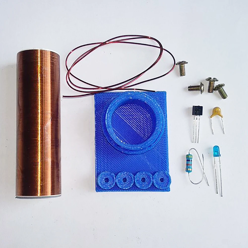 Новейший Diy Мини Тесла катушка комплект магический реквизит diy детали пустые огни