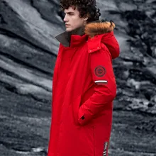 BOSIDENG, новинка, зимнее пальто на гусином пуху для мужчин, утепленная верхняя одежда с капюшоном, меховой воротник, Outlife, стиль сафари, B80142161