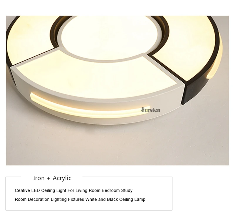 Creative Round Acrylic LED Ceiling Lights For Bedroom Living Room Modern Remote Control Ceiling Lamp Home Lighting Fixture (12)