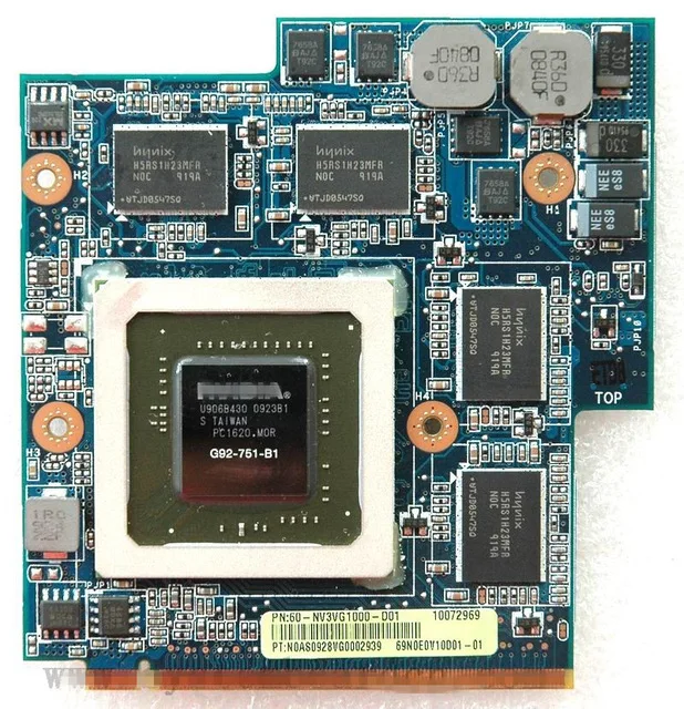 

N V I D I A GeForce GTX 260M GTX260M DDR3 1GB MXM 3 Graphics Video Card for A S U S G51J G60J G60JX G60VX G51VX G71GX Laptop