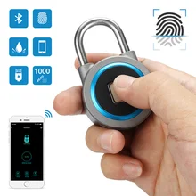 USB Перезаряжаемые IP65 Водонепроницаемый Смарт ключа RFID отпечатков пальцев замок Противоугонный замок безопасности для электронного дверного замка