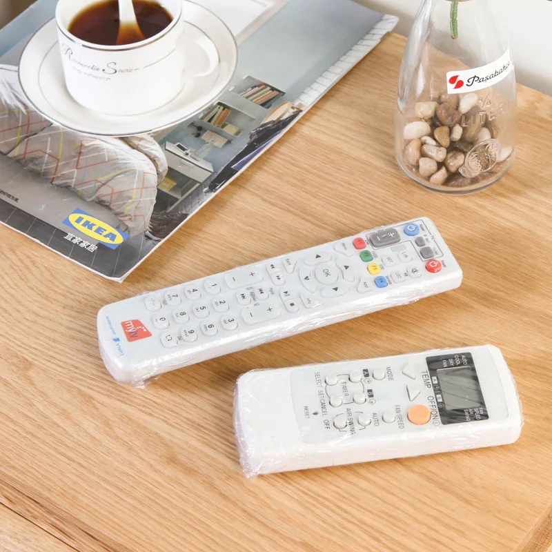 

25/50Pcs Heat Shrink Film Clear Tv Air Condition Remote Control Dust-proof Protector Cover Home Waterproof Protective Case New
