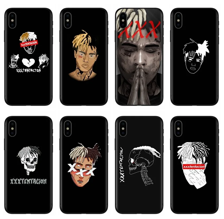 Xxxtentacion Мягкий Силиконовый ТПУ чехол для телефона iPhone 8 7 6 6S Plus X XS MAX XR 10 5S SE Coque Shell |