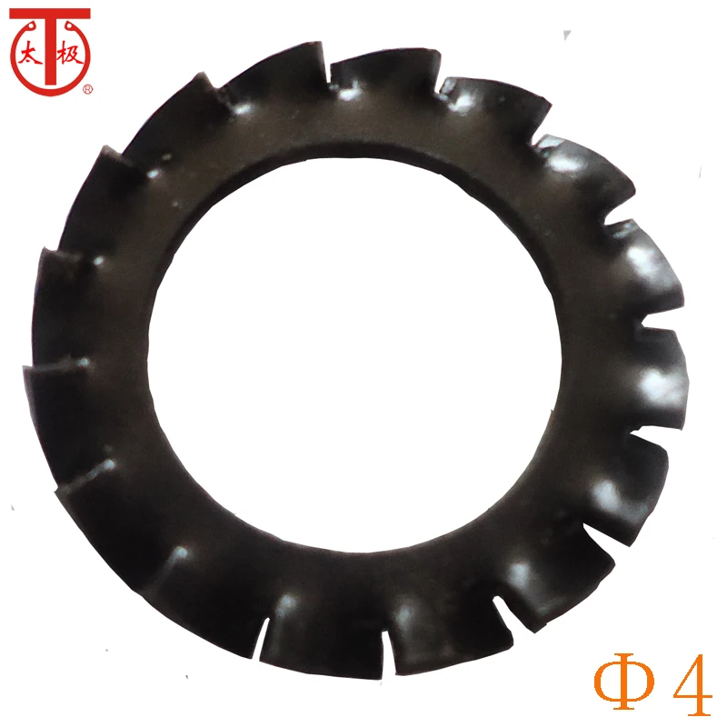 ( 4 ) DIN6798.A Serrated lock washers external teeth ( Serrated lock washers Type A,with