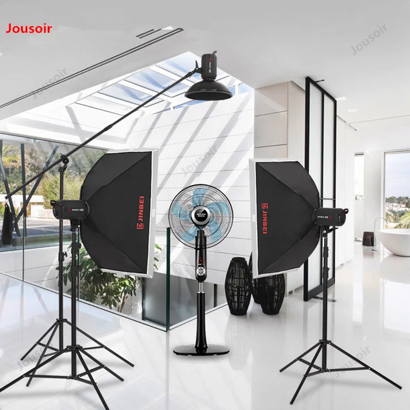 

400W Photographic Lamp Studio Flash light kit Clothing Photographic Makeup Lamp Portraits SparkII 400w CD50 T07
