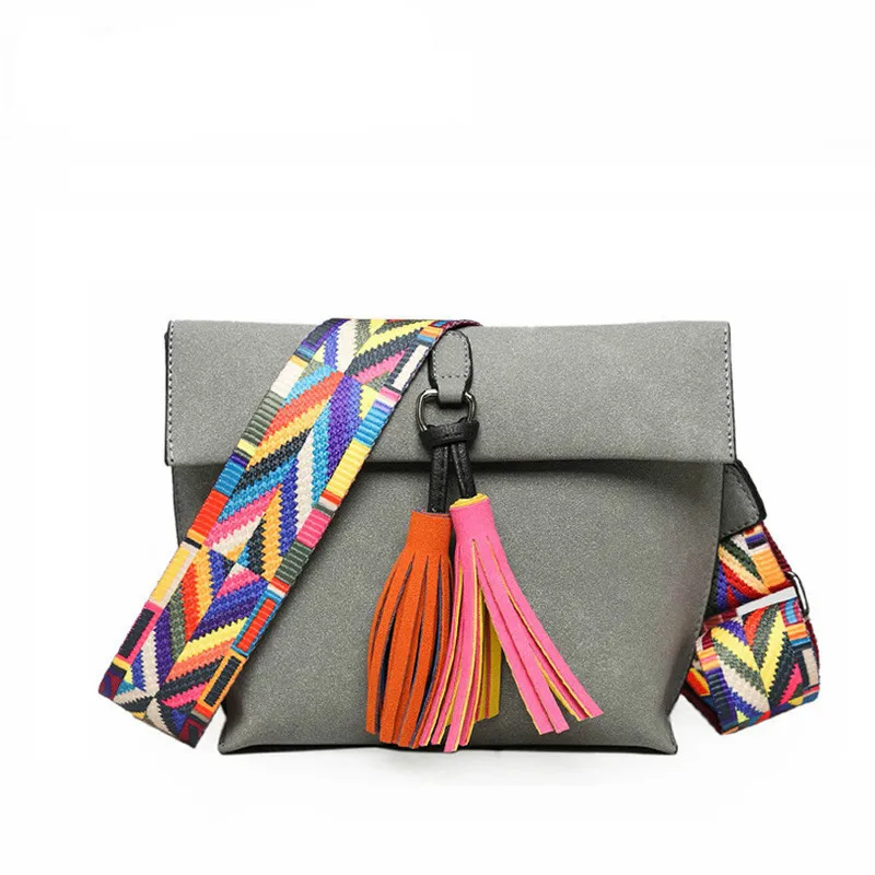 Berühmte Marke Solide Bunte Strap Handtasche Frauen reine farbe