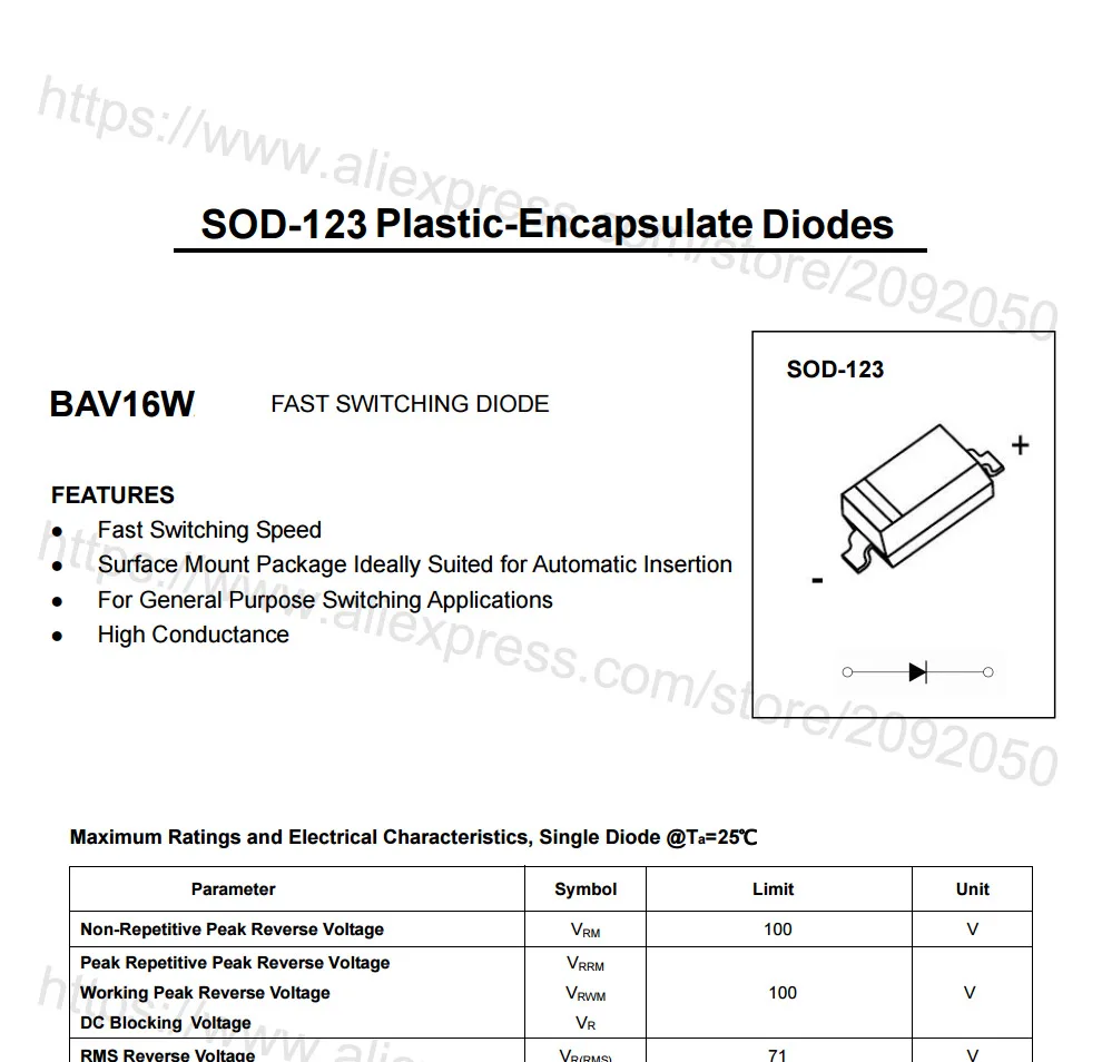 BAV16W THRU BAV20W 1