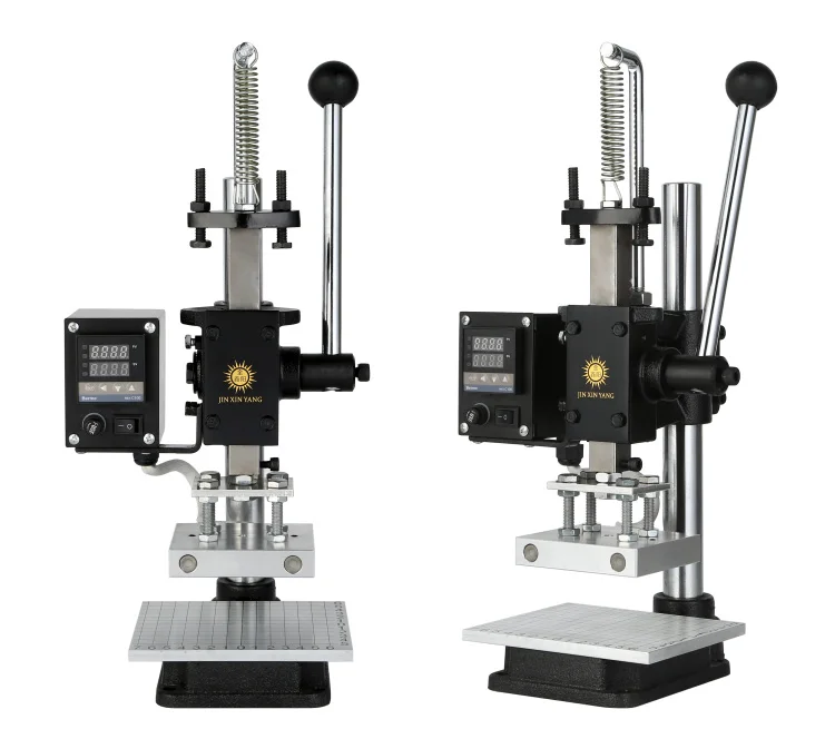 JINXINYANG машина для горячего тиснения фольгой ручная Бронзирующая машина для тиснения кожи и дерева