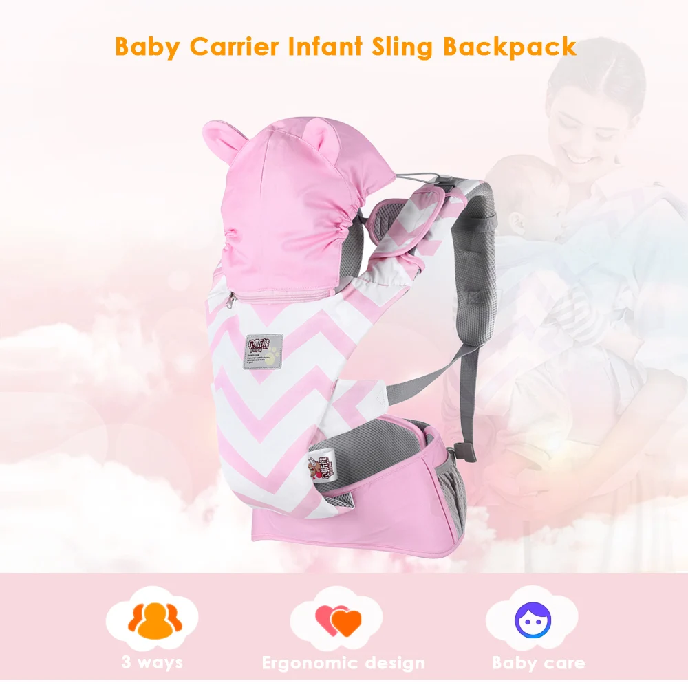 Beth-bear Сумка-кенгуру для новорожденных с дышащие носить спереди для Back Carry летние зимняя детская слинг кенгуру рюкзак; сумка; Обёрточная